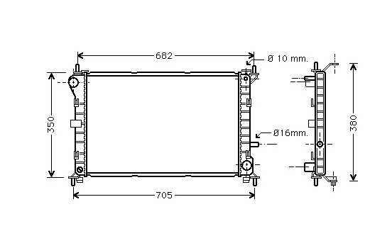 Radiateur, refroidissement du moteur *** IR PLUS *** 18002264 International Radiators Plus, Image 2