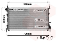 Radiateur, refroidissement du moteur *** IR PLUS *** 18002265 International Radiators Plus