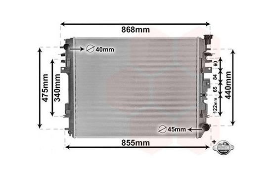 Radiateur, refroidissement du moteur *** IR PLUS *** 20012708 International Radiators Plus, Image 2