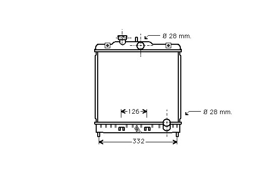 Radiateur, refroidissement du moteur *** IR PLUS *** 25002067 International Radiators Plus