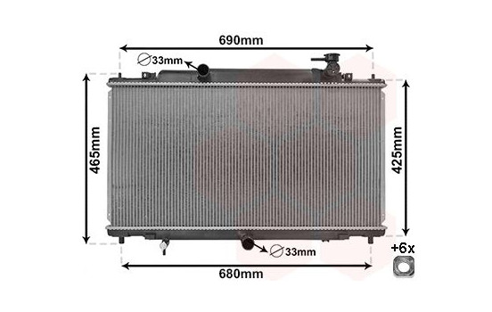 Radiateur, refroidissement du moteur *** IR PLUS *** 27002280 International Radiators Plus, Image 2