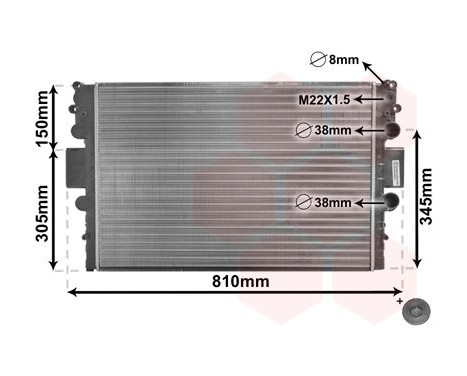 Radiateur, refroidissement du moteur *** IR PLUS *** 28002043 International Radiators Plus, Image 3