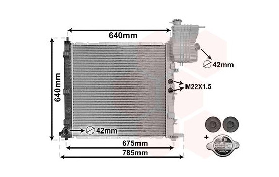 Radiateur, refroidissement du moteur *** IR PLUS *** 30002218 International Radiators Plus, Image 2