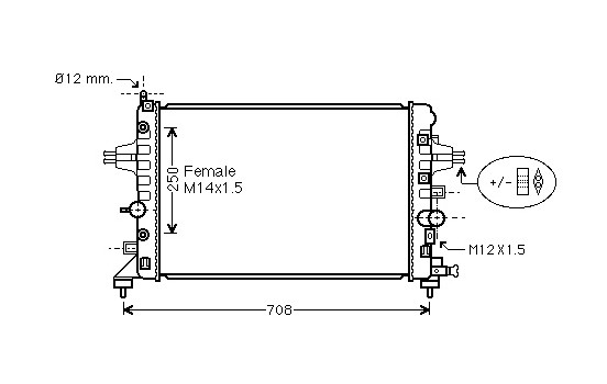 Radiateur, refroidissement du moteur *** IR PLUS *** 37002482 International Radiators Plus