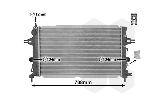Radiateur, refroidissement du moteur *** IR PLUS *** 37002490 International Radiators Plus, Image 3