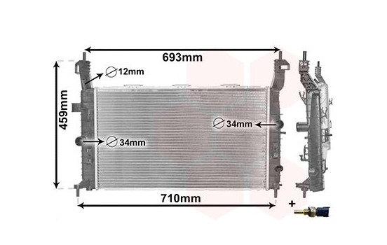 Radiateur, refroidissement du moteur *** IR PLUS *** 37002582 International Radiators Plus, Image 3