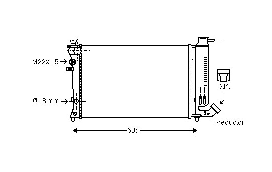 Radiateur, refroidissement du moteur *** IR PLUS *** 40002140 International Radiators Plus