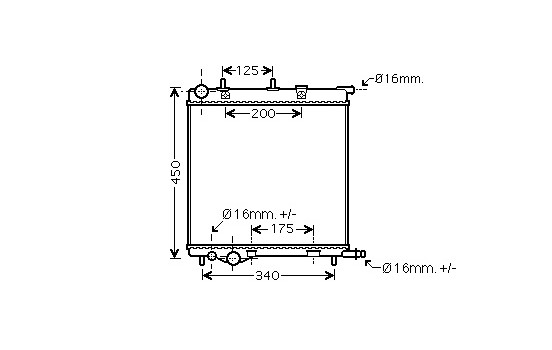 Radiateur, refroidissement du moteur *** IR PLUS *** 40002368 International Radiators Plus