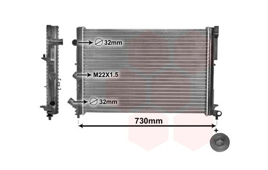 Radiateur, refroidissement du moteur *** IR PLUS *** 43002165 International Radiators Plus, Image 2