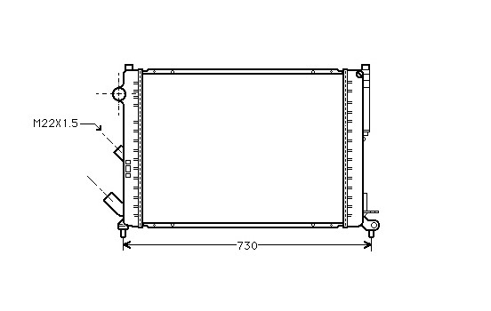 Radiateur, refroidissement du moteur *** IR PLUS *** 43002165 International Radiators Plus