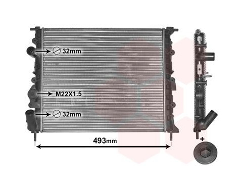 Radiateur, refroidissement du moteur *** IR PLUS *** 43002197 International Radiators Plus