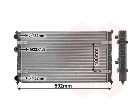 Radiateur, refroidissement du moteur *** IR PLUS *** 49002023 International Radiators Plus, Image 2