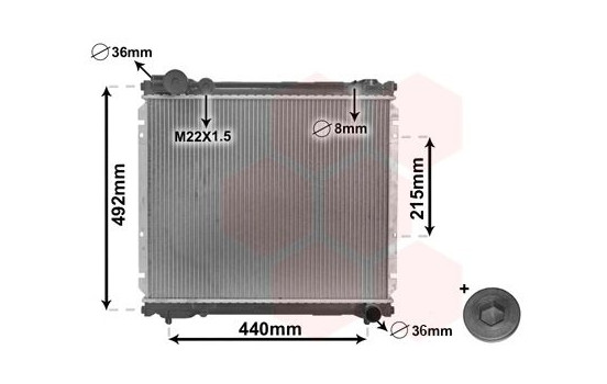 Radiateur, refroidissement du moteur *** IR PLUS *** 52002039 International Radiators Plus