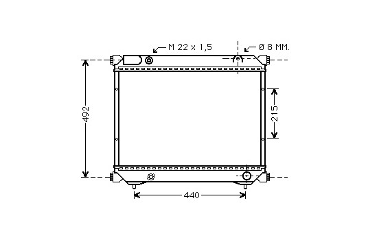 Radiateur, refroidissement du moteur *** IR PLUS *** 52002039 International Radiators Plus, Image 2
