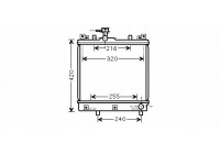 Radiateur, refroidissement du moteur *** IR PLUS *** 52002082 International Radiators Plus