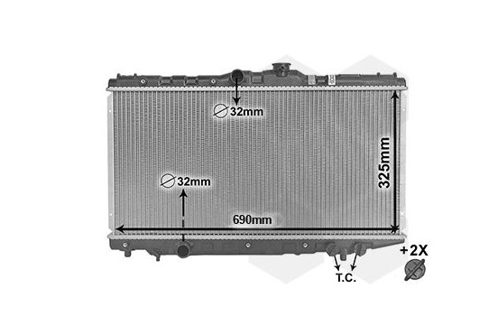 Radiateur, refroidissement du moteur *** IR PLUS *** 53002117 International Radiators Plus, Image 3