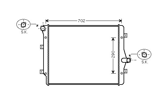 Radiateur, refroidissement du moteur *** IR PLUS *** 58002208 International Radiators Plus, Image 2