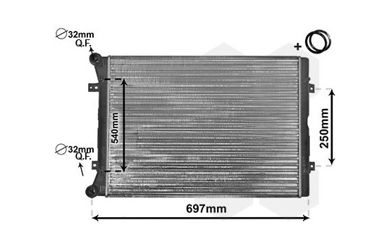 Radiateur, refroidissement du moteur *** IR PLUS *** 58002283 International Radiators Plus, Image 3