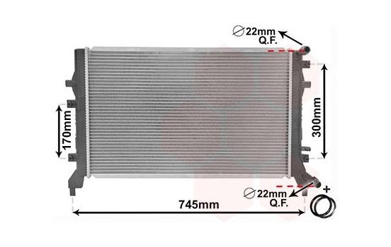 Radiateur, refroidissement du moteur *** IR PLUS *** 58002295 International Radiators Plus
