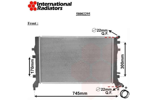 Radiateur, refroidissement du moteur *** IR PLUS *** 58002295 International Radiators Plus, Image 5