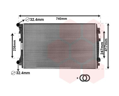 Radiateur, refroidissement du moteur *** IR PLUS *** 58012338 International Radiators Plus, Image 2