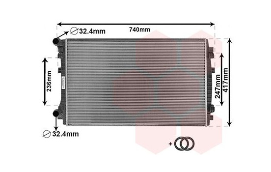 Radiateur, refroidissement du moteur *** IR PLUS *** 58012338 International Radiators Plus, Image 2