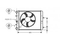Radiateur, refroidissement du moteur *** IR PLUS *** 76002013 International Radiators Plus
