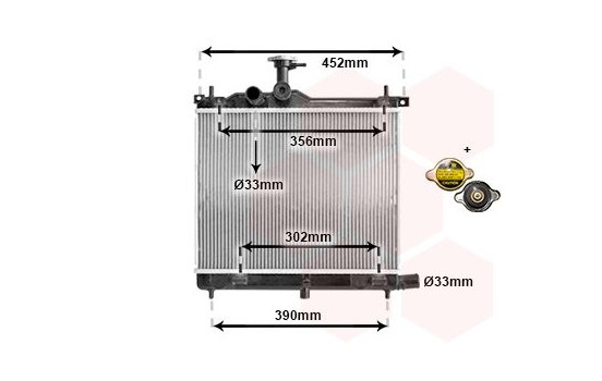 Radiateur, refroidissement du moteur *** IR PLUS *** 82002290 International Radiators Plus, Image 3