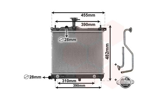 Radiateur, refroidissement du moteur *** IR PLUS *** 82002292 International Radiators Plus, Image 2