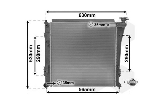 Radiateur, refroidissement du moteur *** IR PLUS *** 82002303 International Radiators Plus