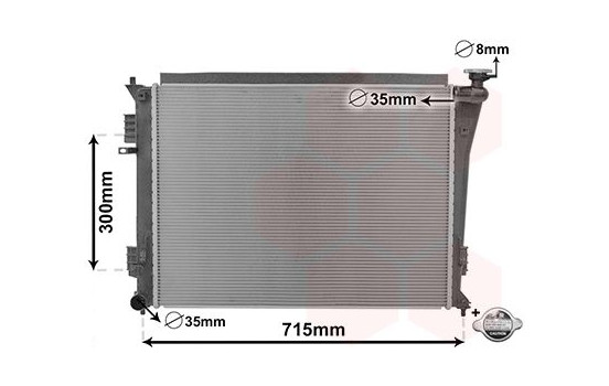 Radiateur, refroidissement du moteur *** IR PLUS *** 82002304 International Radiators Plus, Image 3