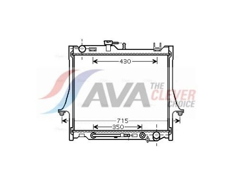Radiateur, refroidissement du moteur IS2026 Ava Quality Cooling