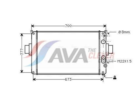 Radiateur, refroidissement du moteur IV2022 Ava Quality Cooling
