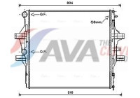 Radiateur, refroidissement du moteur IV2125 Ava Quality Cooling