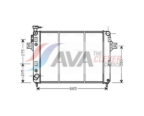 Radiateur, refroidissement du moteur JE2017 Ava Quality Cooling
