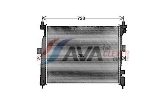 Radiateur, refroidissement du moteur JE2088 Ava Quality Cooling