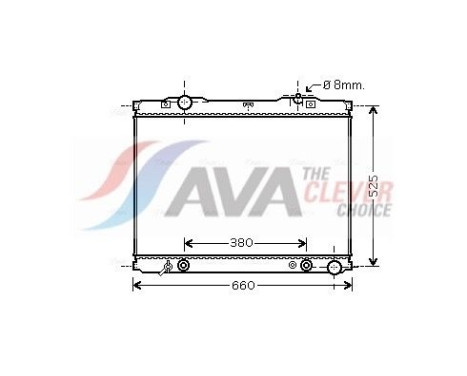 Radiateur, refroidissement du moteur KA2056 Ava Quality Cooling