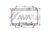 Radiateur, refroidissement du moteur KA2090 Ava Quality Cooling