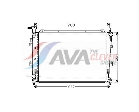 Radiateur, refroidissement du moteur KA2103 Ava Quality Cooling