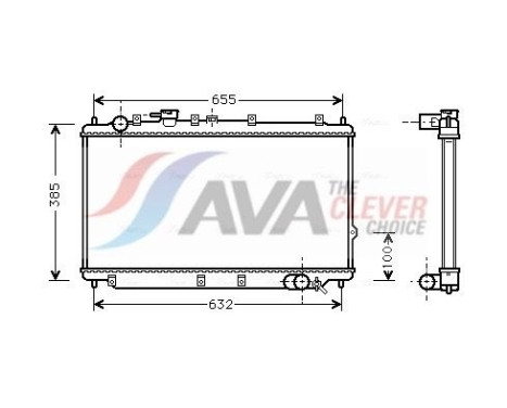 Radiateur, refroidissement du moteur KA2114 Ava Quality Cooling