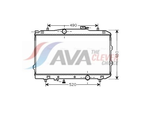 Radiateur, refroidissement du moteur KA2119 Ava Quality Cooling