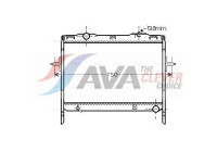 Radiateur, refroidissement du moteur KA2128 Ava Quality Cooling