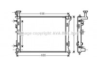 Radiateur, refroidissement du moteur KA2160 Ava Quality Cooling