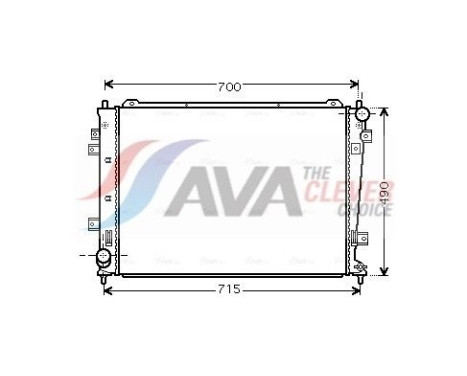 Radiateur, refroidissement du moteur KA2162 Ava Quality Cooling