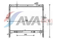 Radiateur, refroidissement du moteur KA2179 Ava Quality Cooling