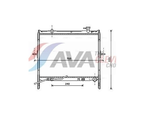 Radiateur, refroidissement du moteur KA2179 Ava Quality Cooling