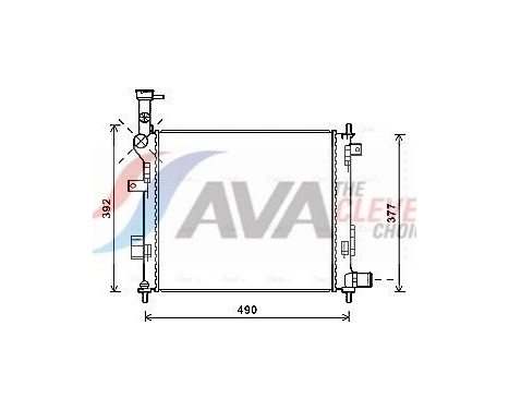 Radiateur, refroidissement du moteur KA2189 Ava Quality Cooling