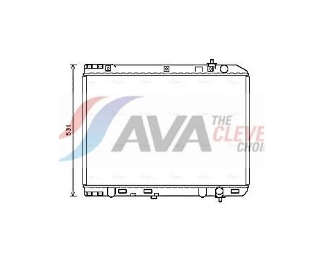 Radiateur, refroidissement du moteur KA2246 Ava Quality Cooling