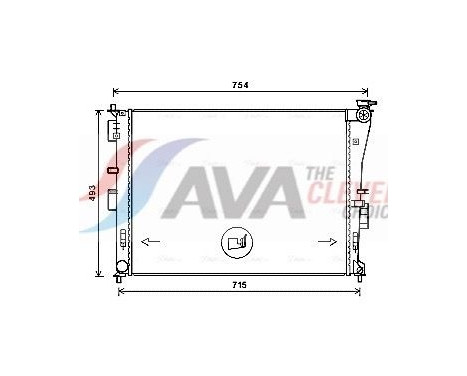 Radiateur, refroidissement du moteur KA2269 Ava Quality Cooling