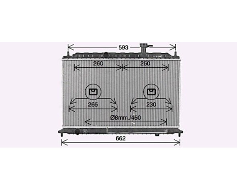 Radiateur, refroidissement du moteur KA2302 Ava Quality Cooling